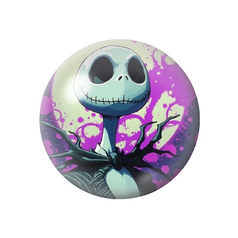 Cabochon en Verre Illustré Jack Gothique 12 à 25mm