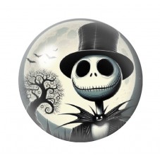 Cabochon en Verre Illustré Jack Gothique 12 à 25mm pour la création de bijoux fantaisie - DIY