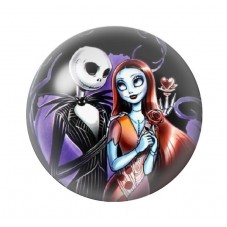 Cabochon en Verre Illustré Jack Gothique 12 à 25mm pour la création de bijoux fantaisie - DIY