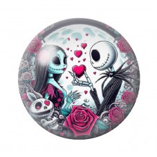 Cabochon en Verre Illustré Jack Gothique 12 à 25mm pour la création de bijoux fantaisie - DIY