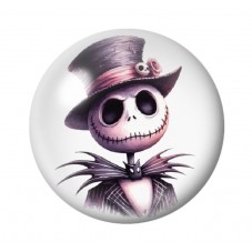 Cabochon en Verre Illustré Jack Gothique 12 à 25mm pour la création de bijoux fantaisie - DIY