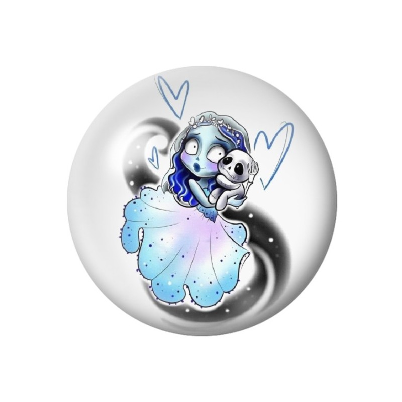 Cabochon en Verre Illustré Jack 12 à 25mm