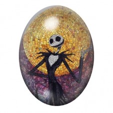 Cabochon en Verre Illustré Jack Gothique 13x18, 18x25 ou 30x40mm  pour la Création de Bijoux Fantaisie - DIY