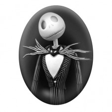 Cabochon en Verre Illustré Jack Gothique 13x18, 18x25 ou 30x40mm  pour la Création de Bijoux Fantaisie - DIY