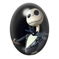Cabochon en Verre Illustré Jack Skellington en Costume Rayé 13x18, 18x25 ou 30x40mm pour la création de bijoux fantaisie - DIY