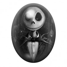 Cabochon en Verre Illustré Jack Gothique 13x18, 18x25 ou 30x40mm  pour la Création de Bijoux Fantaisie - DIY