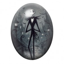 Cabochon en Verre Illustré Jack Gothique 13x18, 18x25 ou 30x40mm  pour la Création de Bijoux Fantaisie - DIY