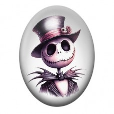Cabochon en Verre Illustré Jack Gothique 13x18, 18x25 ou 30x40mm  pour la Création de Bijoux Fantaisie - DIY