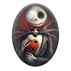 Cabochon en Verre Illustré Jack Gothique 13x18, 18x25 ou 30x40mm  pour la Création de Bijoux Fantaisie - DIY