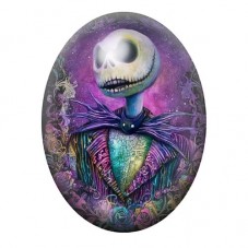 Cabochon en Verre Illustré Jack Gothique 13x18, 18x25 ou 30x40mm  pour la Création de Bijoux Fantaisie - DIY