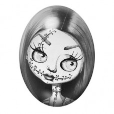 Cabochon en Verre Illustré Jack Sally Gothique 13x18, 18x25 ou 30x40mm  pour la Création de Bijoux Fantaisie - DIY