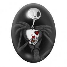 Cabochon en Verre Illustré Jack Gothique 13x18, 18x25 ou 30x40mm  pour la Création de Bijoux Fantaisie - DIY