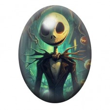 Cabochon en Verre Illustré Jack Gothique 13x18, 18x25 ou 30x40mm  pour la Création de Bijoux Fantaisie - DIY