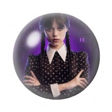 Cabochons en Verre Illustré Mercredi Gothique 12 à 25mm  pour la Création de Bijoux Fantaisie - DIY