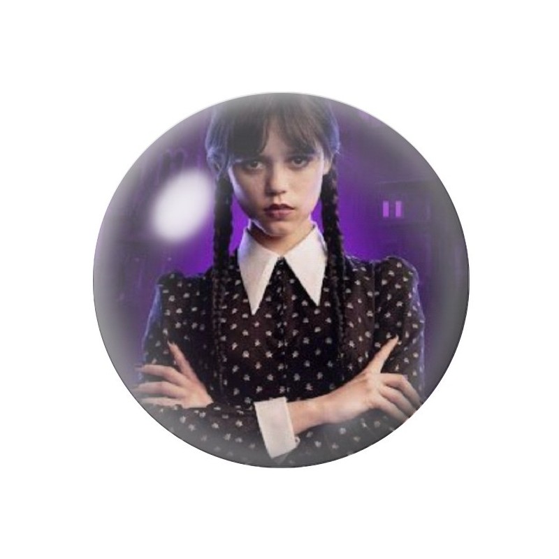 Cabochons en Verre Illustré Mercredi Gothique 12 à 25mm