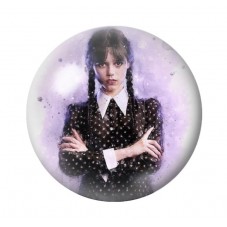 Cabochons en Verre Illustré Mercredi Gothique 12 à 25mm  pour la Création de Bijoux Fantaisie - DIY