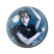 Cabochons en Verre Illustré Mercredi Gothique 12 à 25mm  pour la Création de Bijoux Fantaisie - DIY