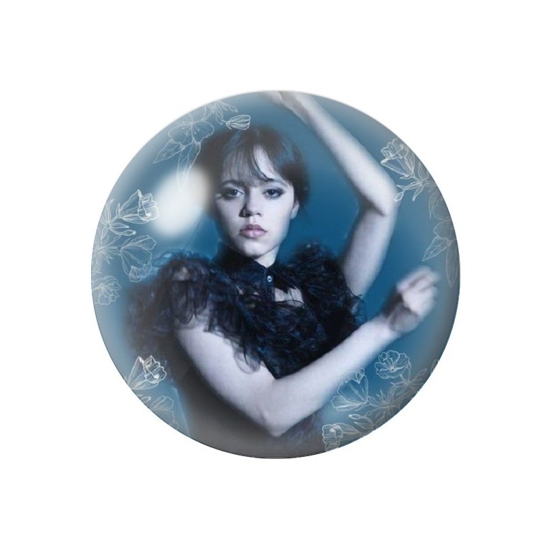 Cabochons en Verre Illustré Mercredi Gothique 12 à 25mm