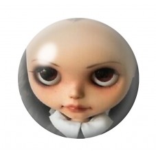 Cabochons en Verre Illustré Mercredi Blythe Gothique 12 à 25mm  pour la Création de Bijoux Fantaisie - DIY