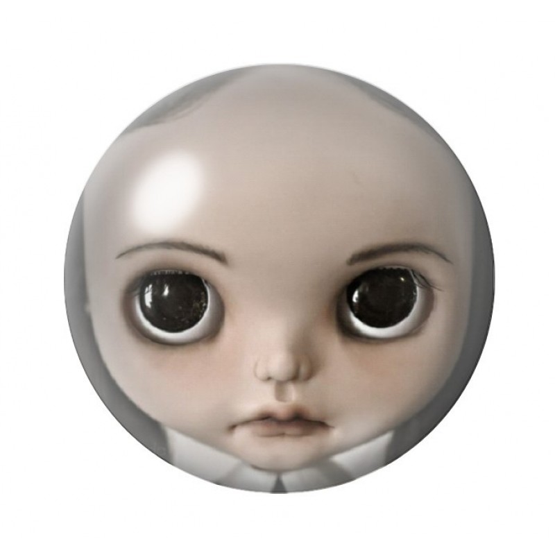 Cabochons en Verre Illustré Mercredi Blythe Gothique 12 à 25mm