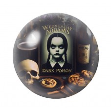 Cabochons en Verre Illustré Mercredi Gothique 12 à 25mm  pour la Création de Bijoux Fantaisie - DIY