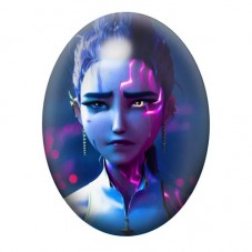 Cabochon en Verre Illustré Rumy Gothique 13x18, 18x25 ou 30x40mm  pour la Création de Bijoux Fantaisie - DIY