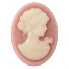 Camée Cabochon Lady Rose Haute Qualité pour Support 30x40mm pour la Création de Bijoux Fantaisie - DIY