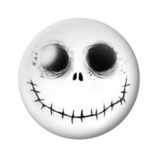 Cabochon en Verre Illustré Tête de Mort Gothique 12 à 25mm  pour la Création de Bijoux Fantaisie - DIY