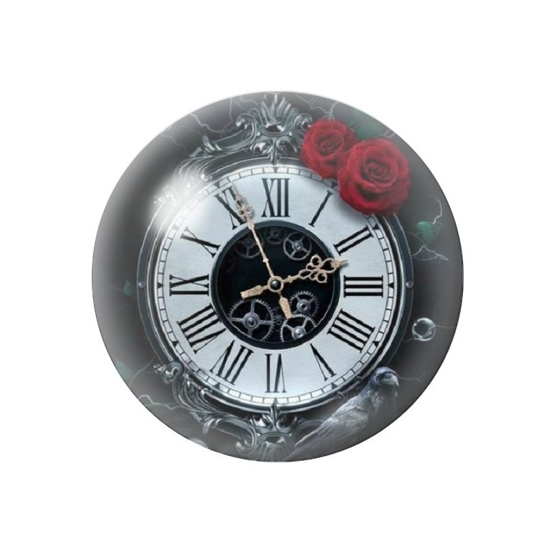 Cabochon en Verre Illustré Horloge Gothique 12 à 25mm
