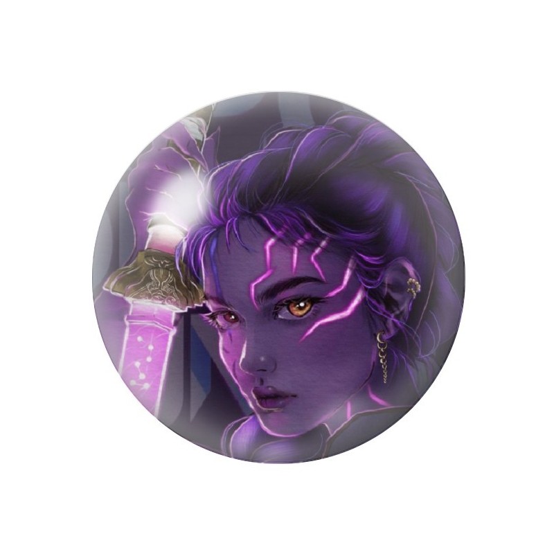 Cabochon en Verre Illustré Rumi Gothique 12 à 25mm