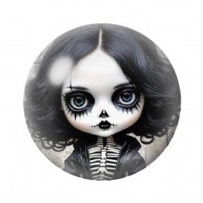 Cabochon en Verre Illustré Poupée Blythe Gothique 12 à 25mm  pour la Création de Bijoux Fantaisie - DIY