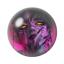 Cabochon en Verre Illustré Jinu Gothique 12 à 25mm  pour la Création de Bijoux Fantaisie - DIY