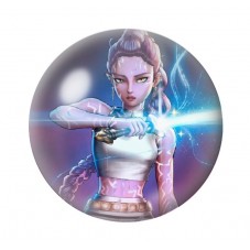 Cabochon en Verre Illustré Rumi Gothique 12 à 25mm  pour la Création de Bijoux Fantaisie - DIY