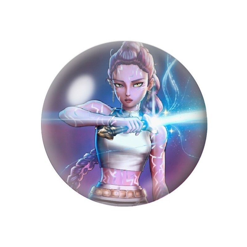 Cabochon en Verre Illustré Rumi Gothique 12 à 25mm