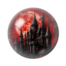 Cabochon en Verre Illustré Château Gothique 12 à 25mm  pour la Création de Bijoux Fantaisie - DIY