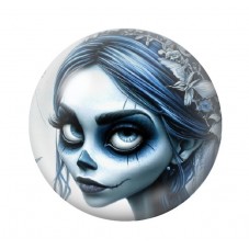 Cabochon en Verre Illustré Mariée Fantôme Gothique 12 à 25mm  pour la Création de Bijoux Fantaisie - DIY