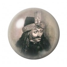 Cabochon en Verre Illustré Comte Vlad Dracula Gothique 12 à 25mm  pour la Création de Bijoux Fantaisie - DIY