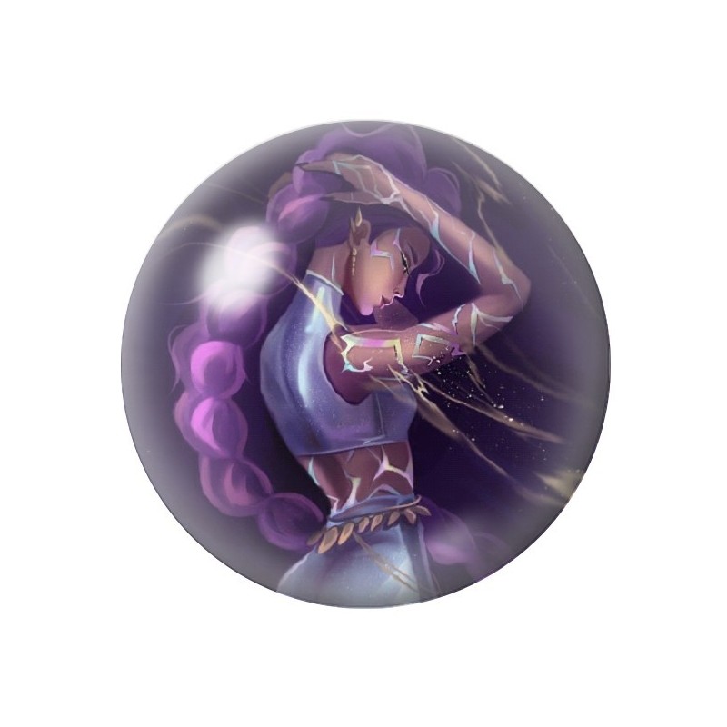 Cabochon en Verre Illustré Rumi Gothique 12 à 25mm