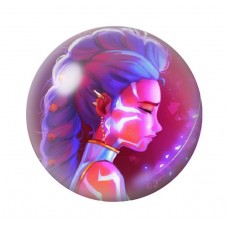 Cabochon en Verre Illustré Rumi Gothique 12 à 25mm  pour la Création de Bijoux Fantaisie - DIY