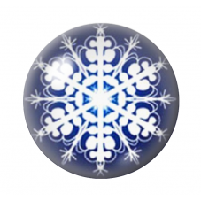 Cabochon en Verre Illustré Noël 12 à 25mm pour la création de bijoux fantaisie - DIY