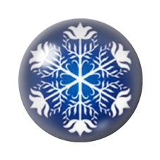 Cabochon en Verre Illustré Noël 12 à 25mm pour la création de bijoux fantaisie - DIY