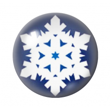 Cabochon en Verre Illustré Noël 12 à 25mm pour la création de bijoux fantaisie - DIY