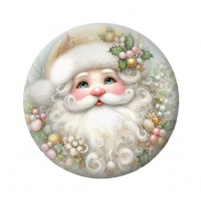 Cabochon en Verre Illustré Noël 12 à 25mm pour la création de bijoux fantaisie - DIY