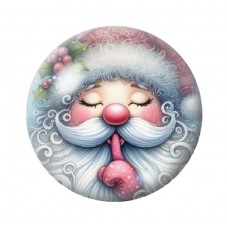Cabochon en Verre Illustré Noël 12 à 25mm pour la création de bijoux fantaisie - DIY