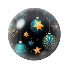 Cabochon en Verre Illustré Noël 12 à 25mm pour la création de bijoux fantaisie - DIY