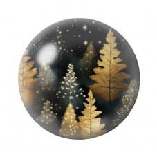 Cabochon en Verre Illustré Noël 12 à 25mm pour la création de bijoux fantaisie - DIY