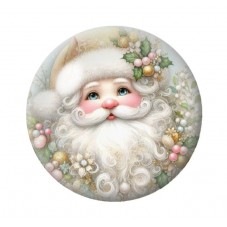 Cabochon en Verre Illustré Noël 12 à 25mm pour la création de bijoux fantaisie - DIY