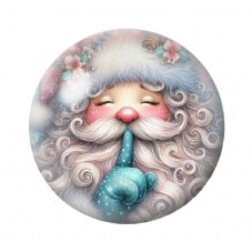 Cabochon en Verre Illustré Noël 12 à 25mm pour la création de bijoux fantaisie - DIY