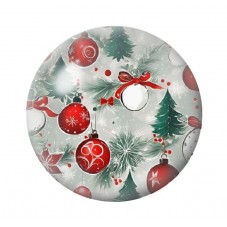 Cabochon en Verre Illustré Noël 12 à 25mm pour la création de bijoux fantaisie - DIY