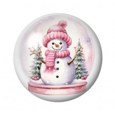 Cabochon en Verre Illustré Noël 12 à 25mm pour la création de bijoux fantaisie - DIY